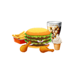 Chicken Burger, Fries,  Drink & Toy
